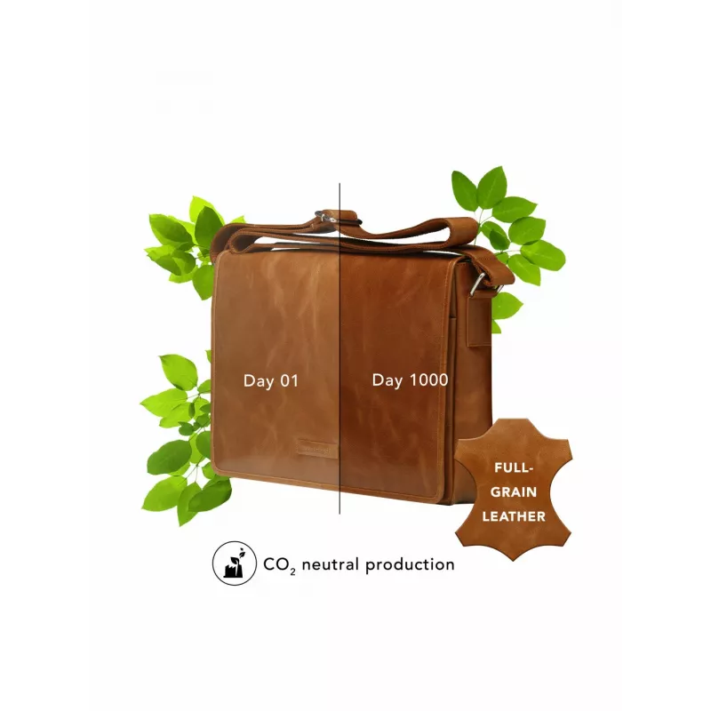 dbramante1928 Marselisborg - 14 inch - Golden tan N.E., bolso mensajero, 35,6 cm (14 inch), correa para el hombro, 1,24 kg