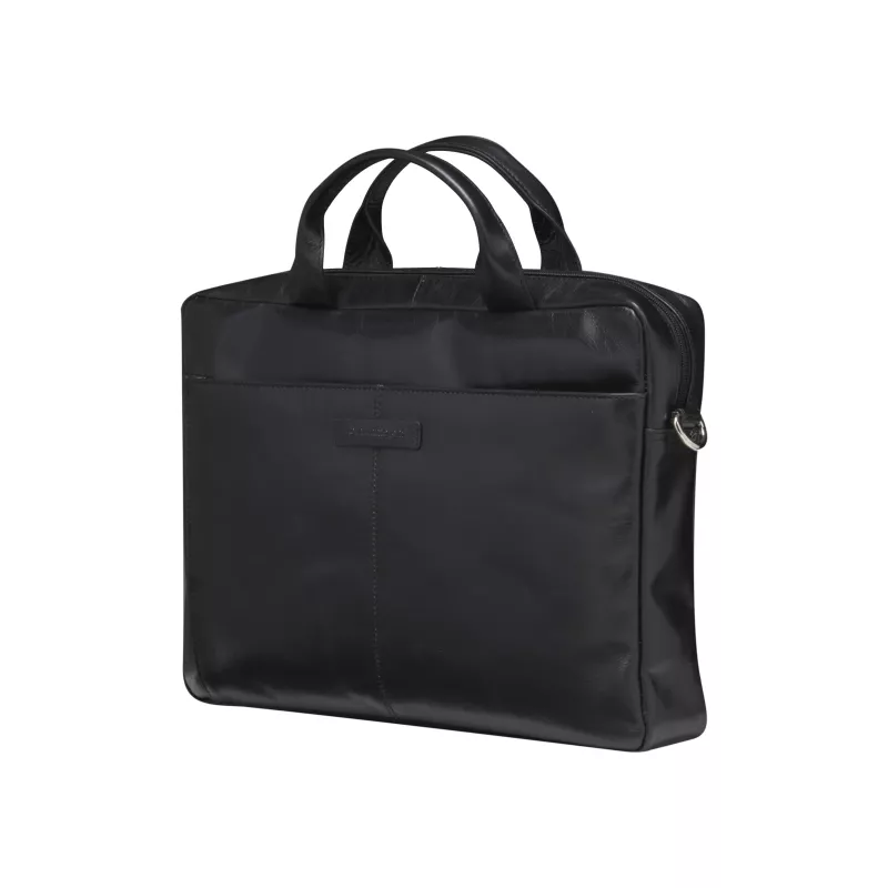 dbramante1928 Amalienborg BG15GTBL1489 bolso de hombro para portátil, 15 pulgadas (38,1 cm), 2.ª generación, piel, negro