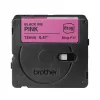 Cinta de etiquetar Brother BTAG-P31 Negro sobre Rosa 1,2 cm 4 m