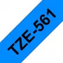 Cinta laminada Brother 36mm, Negro sobre Azul, TZe, Gris, Transferencia térmica, China, 5 año(s)