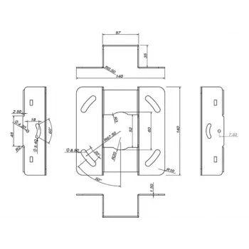 Soporte de techo Multibrackets M Universal Projector 200 con ajuste fino