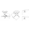 Soporte de techo Multibrackets M Universal Projector 200 con ajuste fino