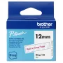 Cinta de etiquetar Brother BTAG-132 Rojo sobre transparente 1,2 cm 4 m
