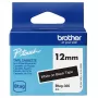 Cinta de etiquetar Brother BTAG-335 Blanco sobre Negro 1,2 cm 4 m