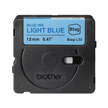 Cinta de etiquetar Brother BTAG-L33 Azul sobre Azul claro 1,2 cm 4 m