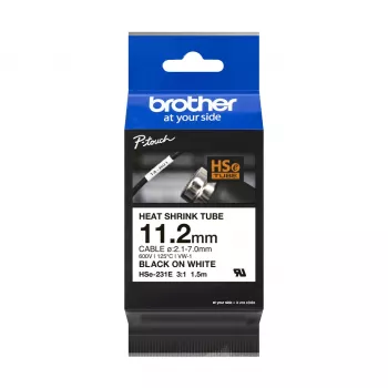 Cinta de impresora Brother HSE-231E Negra