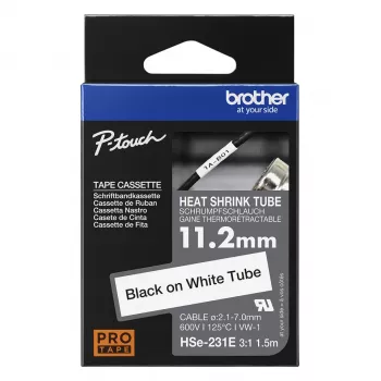 Cinta de impresora Brother HSE-231E Negra