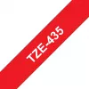 Cinta de rotulación Brother TZE-435 blanco sobre rojo