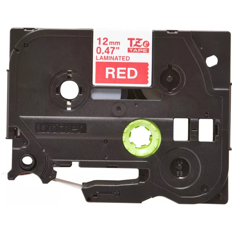 Cinta de rotulación Brother TZE-435 blanco sobre rojo