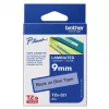 Cinta laminada Brother 9 mm, negro sobre azul, TZe, negro, transferencia térmica, Filipinas, 5 año(s)