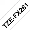 Cinta de rotulación Brother TZE-FX261 negro sobre blanco
