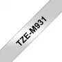 Cinta de rotulación Brother TZE-M931 negro sobre plata