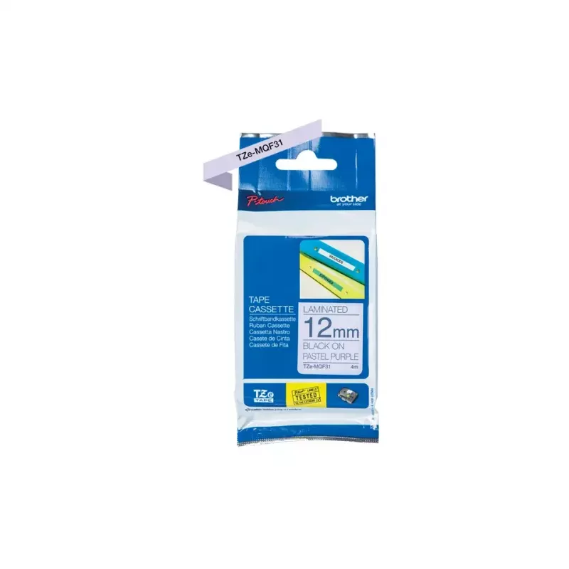 Cinta de etiquetar Brother TZE-MQF31 negra