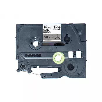 Cinta de rotulación Brother TZE-R931 negro sobre plata