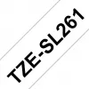 Cinta de rotulación Brother TZE-SL261 negro sobre blanco
