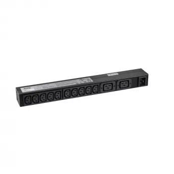 Unidad de distribución de corriente (PDU) APC RACK PDU BASIC 1 U 16A 230V 12 salidas de CA 0U/1U negra