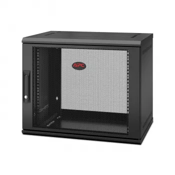 APC NetShelter WX AR109SH4 - 9U, armario de parcheo de 19 pulgadas, montaje en pared, premontado, 400 mm de profundidad