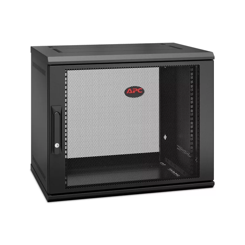 APC NetShelter WX AR109SH4 - 9U, armario de parcheo de 19 pulgadas, montaje en pared, premontado, 400 mm de profundidad