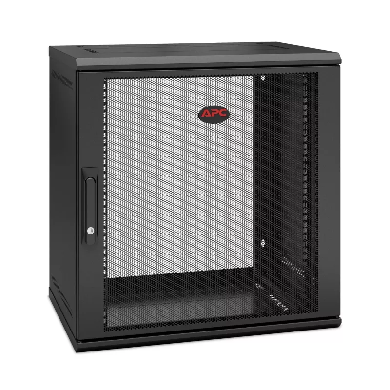 APC NetShelter WX AR112SH4 - 12U, armario de parcheo de 19 pulgadas, montaje en pared, premontado, 400 mm de profundidad