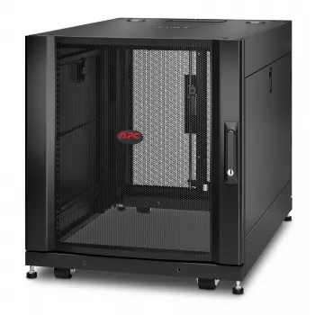 APC NetShelter SX, carcasa de rack para servidores, 12U, negro, 658H x 600B x 900T mm
