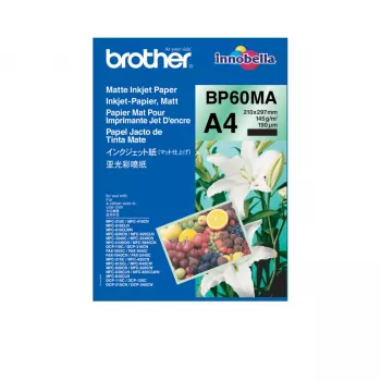 Papel de impresora Brother BP-60MA A4 (210x297 mm) mate 25 hojas blanco