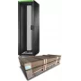 APC Easy Rack, 42U, negro, con techo, ruedas, patas, 4 soportes y paneles laterales, sin suelo, 1991H x 600B x 1000T mm