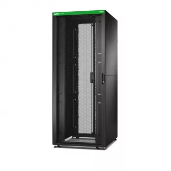 APC Easy Rack, 42U, negro, con techo, ruedas, patas, 4 soportes y paneles laterales, sin suelo, 1991H x 800W x 1000D mm