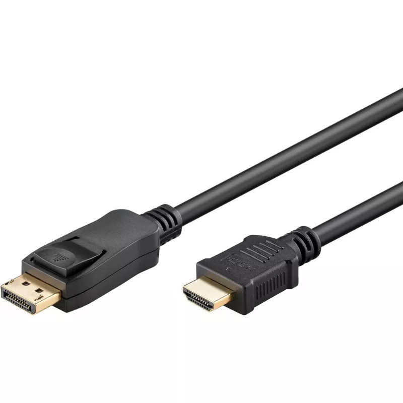 cable adaptador Goobay DisplayPort a HDMI 5 m conexión 1 DisplayPort conexión 2 HDMI Type-A