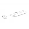 Multibrackets M Universal cubrecables aluminio 33mm-B 1100-L metálico