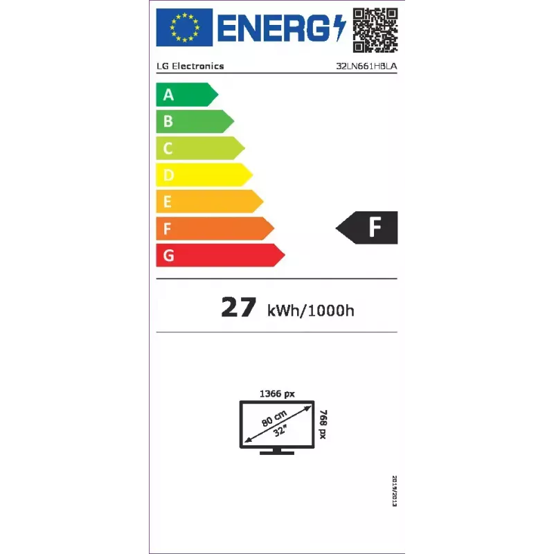 LG 32LN661HBLA televisor LCD, 81,3 cm (32 pulgadas), retroiluminación LED