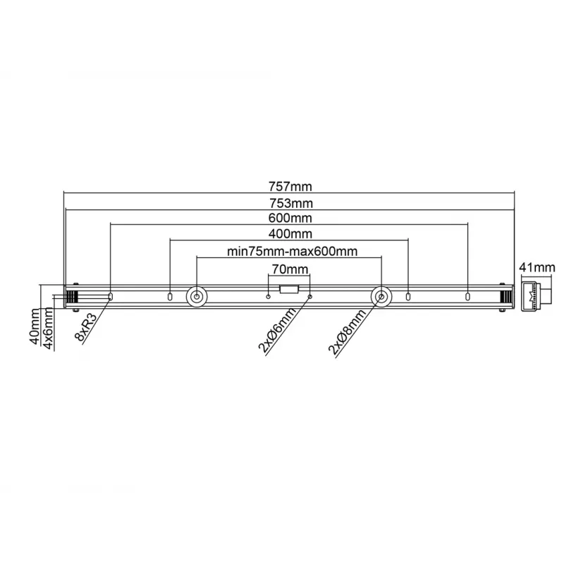 Multibrackets M Universal soporte de pared negro mediano