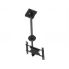 Multibrackets M Public Ceilingmount Medium Single soporte de techo, 81,3–116,8 cm (32–46 pulgadas), máx. 70 kg, VESA de 100x100 a 400x400, inclinación de -5 a +15°, negro