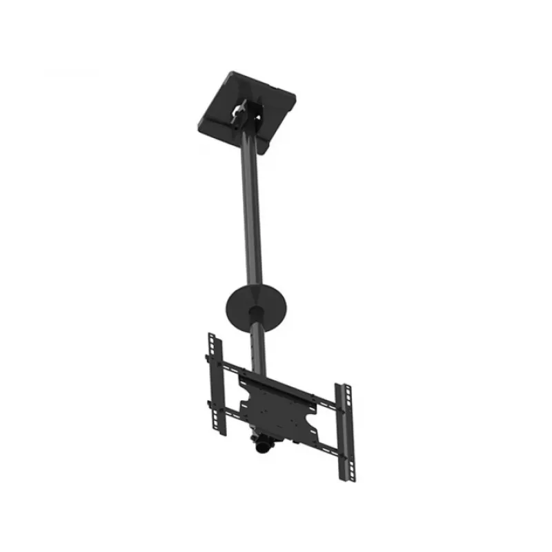 Multibrackets M Public Ceilingmount Medium Single soporte de techo, 81,3–116,8 cm (32–46 pulgadas), máx. 70 kg, VESA de 100x100 a 400x400, inclinación de -5 a +15°, negro
