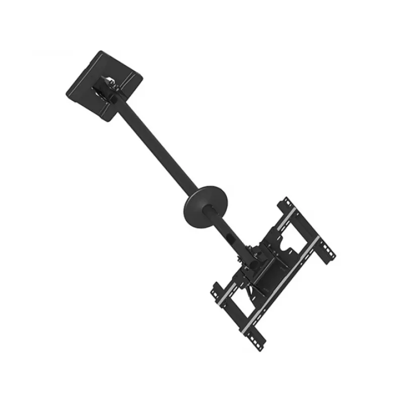Multibrackets M Public Ceilingmount Medium Single soporte de techo, 81,3–116,8 cm (32–46 pulgadas), máx. 70 kg, VESA de 100x100 a 400x400, inclinación de -5 a +15°, negro