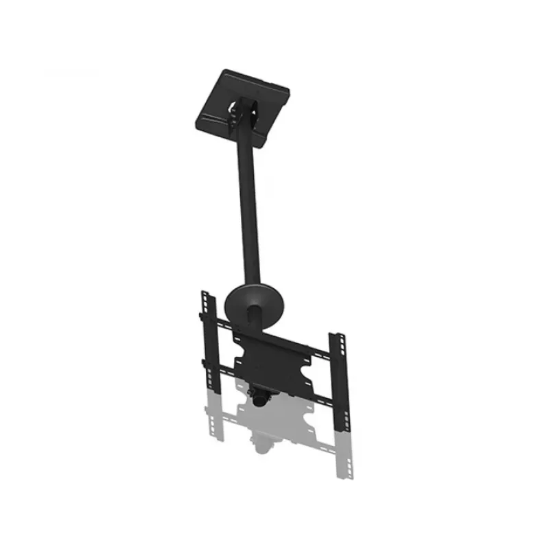 Multibrackets M Public Ceilingmount Medium Single soporte de techo, 81,3–116,8 cm (32–46 pulgadas), máx. 70 kg, VESA de 100x100 a 400x400, inclinación de -5 a +15°, negro