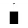Multibrackets M Public Ceilingmount Medium Single soporte de techo, 81,3–116,8 cm (32–46 pulgadas), máx. 70 kg, VESA de 100x100 a 400x400, inclinación de -5 a +15°, negro