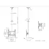 Multibrackets M Public Ceilingmount Medium Single soporte de techo, 81,3–116,8 cm (32–46 pulgadas), máx. 70 kg, VESA de 100x100 a 400x400, inclinación de -5 a +15°, negro