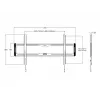 Multibrackets M Universal soporte de pared fijo grande negro