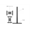 Soporte de pantalla Multibrackets M 180 Single negro con base