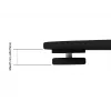 Soporte de pantalla Multibrackets M 180 Single negro con base