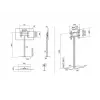 Soporte de pantalla Multibrackets M 180 Single negro con base