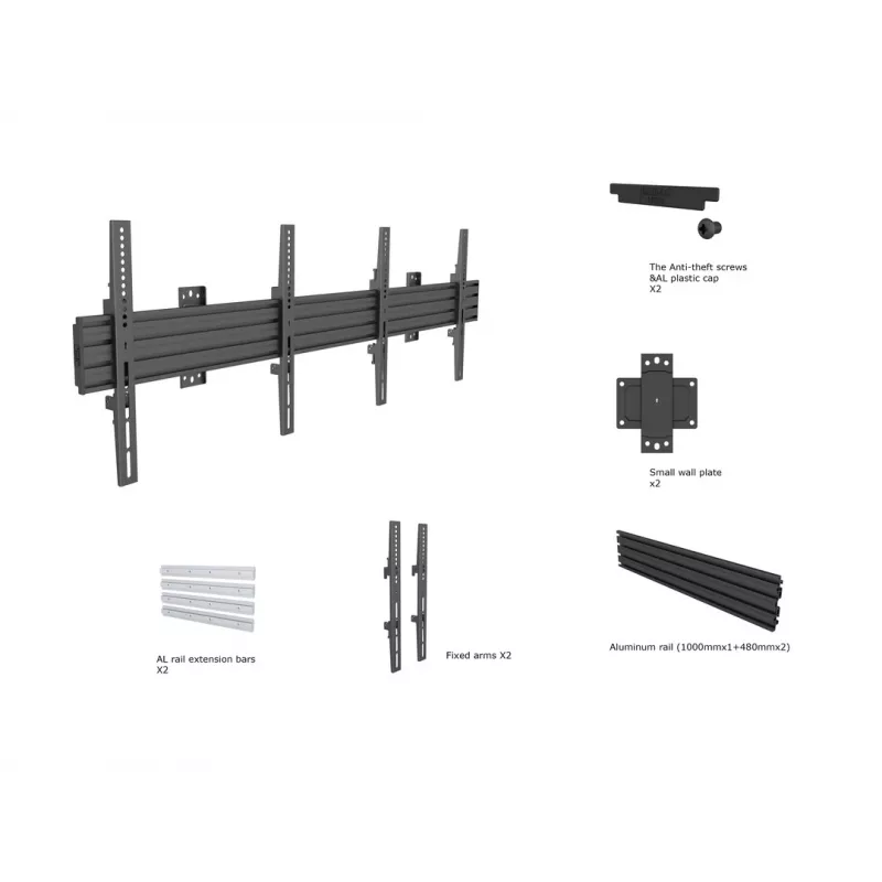 Multibrackets M Wallmount Pro MBW2U fijo negro