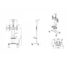 Multibrackets M Public Floorstand Basic 180 incl. estante y soporte para cámara