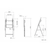 Multibrackets M Tilt and Roll Easel negro peso máximo 50 kg