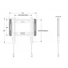 Multibrackets M Universal soporte de pared fijo pequeño negro