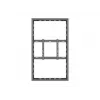 Multibrackets M Pro Series carcasa 55 inch pared central negro acero horizontal/vertical