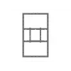 Multibrackets M Pro Series carcasa 55 inch pared central negro acero horizontal/vertical