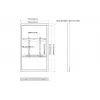 Multibrackets M Pro Series carcasa 55 inch pared central negro acero horizontal/vertical