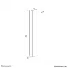 Canaleta Neomounts ADS06-123WH magnética blanca para escritorios ajustables varios cables