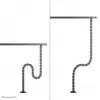 Organizador de espiral para cables Neomounts ADS06-130BL atornillado, negro, segmentos de 130 mm